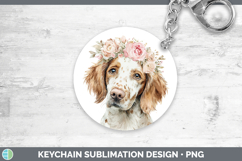 GorgeousDogs 05 Floral Crown Keychain design.