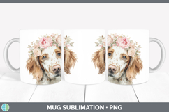 GorgeousDogs 05 Floral Crown Mug Wrap design.