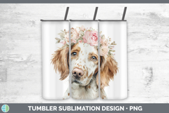 GorgeousDogs 05 Floral Crown Tumbler design.