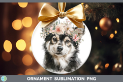 GorgeousDogs 05 Floral Crown Ornament design.