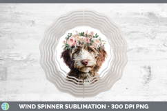 GorgeousDogs 05 Floral Crown Wind Spinner design.