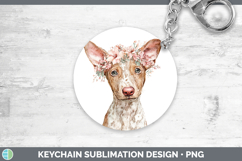 GorgeousDogs 05 Floral Crown Keychain design.
