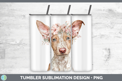 GorgeousDogs 05 Floral Crown Tumbler design.