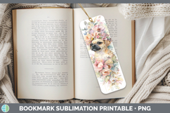GorgeousDogs 05 Floral Crown Bookmark design.