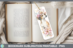 GorgeousDogs 05 Floral Crown Bookmark design.