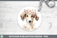 GorgeousDogs 05 Floral Crown Keychain design.