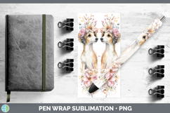 GorgeousDogs 05 Floral Crown Pen Wrap design.