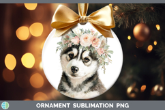 GorgeousDogs 05 Floral Crown Ornament design.