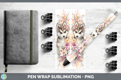 GorgeousDogs 05 Floral Crown Pen Wrap design.