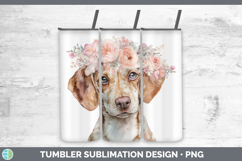 GorgeousDogs 05 Floral Crown Tumbler design.
