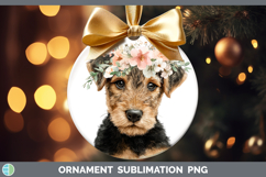 GorgeousDogs 05 Floral Crown Ornament design.