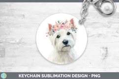 GorgeousDogs 05 Floral Crown Keychain design.
