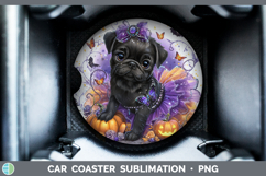 GorgeousDogs 05 Halloween Car Coaster design.