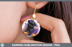 GorgeousDogs 05 Halloween Round Earrings design.