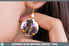 GorgeousDogs 05 Halloween Round Earrings design.