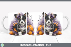 GorgeousDogs 05 Halloween Mug Wrap design.