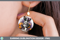 GorgeousDogs 05 Halloween Round Earrings design.