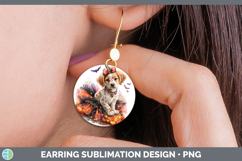 GorgeousDogs 05 Halloween Round Earrings design.