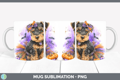 GorgeousDogs 05 Halloween Mug Wrap design.