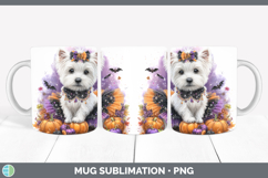 GorgeousDogs 05 Halloween Mug Wrap design.