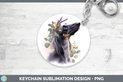 GorgeousDogs 05 Lavender and Eucalyptus Keychain design.