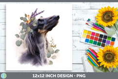 GorgeousDogs 05 Lavender and Eucalyptus Paper Backgrounds design.