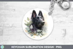 GorgeousDogs 05 Lavender and Eucalyptus Keychain design.