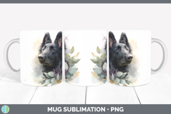 GorgeousDogs 05 Lavender and Eucalyptus Mug Wrap design.