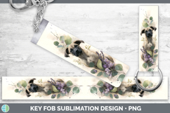 GorgeousDogs 05 Lavender and Eucalyptus Key Fob design.