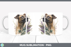 GorgeousDogs 05 Lavender and Eucalyptus Mug Wrap design.