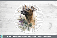 GorgeousDogs 05 Lavender and Eucalyptus Wind Spinner design.