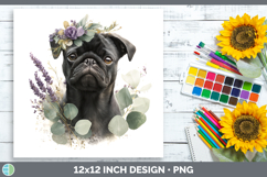 GorgeousDogs 05 Lavender and Eucalyptus Paper Backgrounds design.