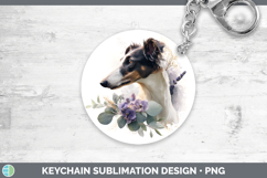 GorgeousDogs 05 Lavender and Eucalyptus Keychain design.