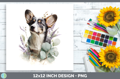GorgeousDogs 05 Lavender and Eucalyptus Paper Backgrounds design.