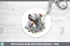 GorgeousDogs 05 Lavender and Eucalyptus Keychain design.