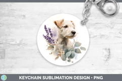 GorgeousDogs 05 Lavender and Eucalyptus Keychain design.