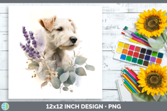 GorgeousDogs 05 Lavender and Eucalyptus Paper Backgrounds design.