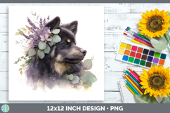 GorgeousDogs 05 Lavender and Eucalyptus Paper Backgrounds design.