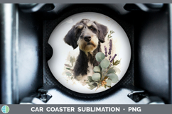 GorgeousDogs 05 Lavender and Eucalyptus Car Coaster design.