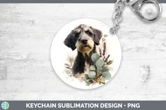 GorgeousDogs 05 Lavender and Eucalyptus Keychain design.