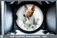 GorgeousDogs 05 Lavender and Eucalyptus Car Coaster design.