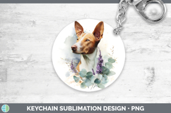 GorgeousDogs 05 Lavender and Eucalyptus Keychain design.