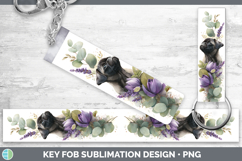 GorgeousDogs 05 Lavender and Eucalyptus Key Fob design.