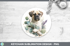 GorgeousDogs 05 Lavender and Eucalyptus Keychain design.