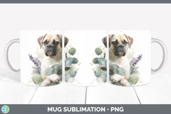 GorgeousDogs 05 Lavender and Eucalyptus Mug Wrap design.