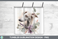 GorgeousDogs 05 Lavender and Eucalyptus Tumbler design.