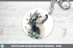 GorgeousDogs 05 Lavender and Eucalyptus Keychain design.