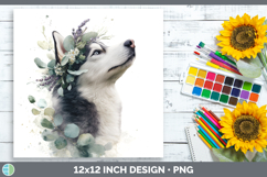 GorgeousDogs 05 Lavender and Eucalyptus Paper Backgrounds design.