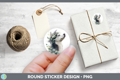 GorgeousDogs 05 Lavender and Eucalyptus Stickers design.