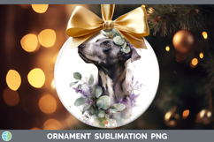 GorgeousDogs 05 Lavender and Eucalyptus Ornament design.